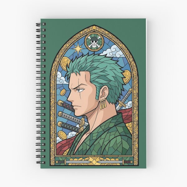 Item preview, Roronoa Zoro One Piece Pirate Crest Stained Glass designed and sold by mildaclairmo.