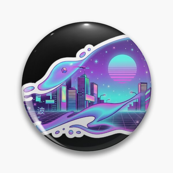 Item preview, Venti Fluid Wave Vaporwave Art designed and sold by Venti waves.