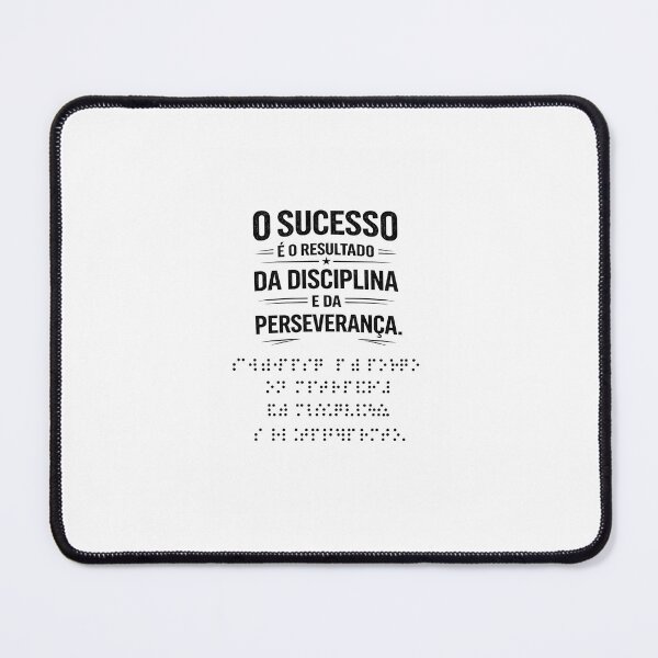 Item preview, Sucesso é Disciplina e Perseverança | Success Comes from Discipline and Perseverance | Braille Design designed and sold by MotivArtes.