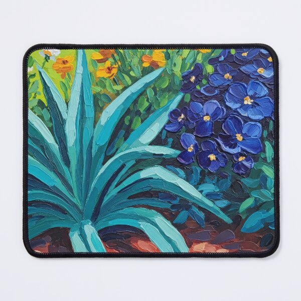 Item preview, Vibrant Agave Garden Oil Painting designed and sold by PixorStudio.