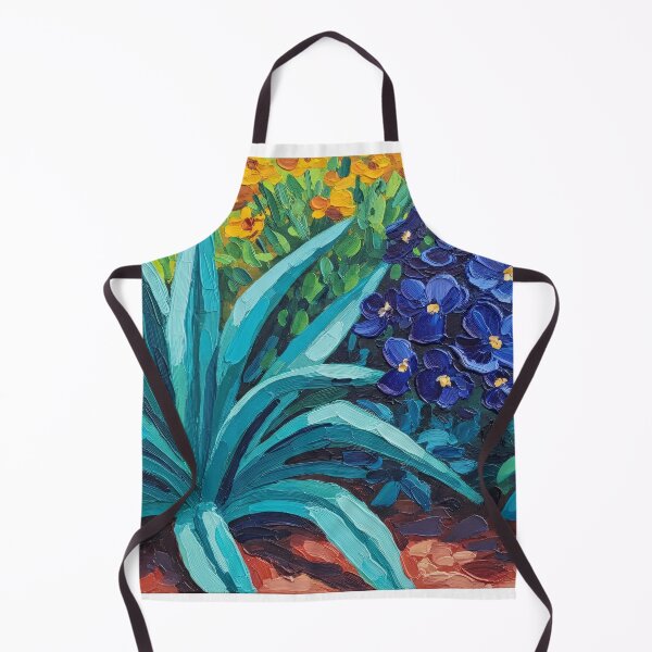 Item preview, Vibrant Agave Garden Oil Painting designed and sold by PixorStudio.