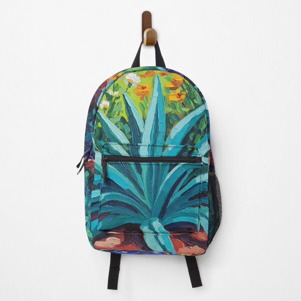 Item preview, Vibrant Agave Garden Oil Painting designed and sold by PixorStudio.