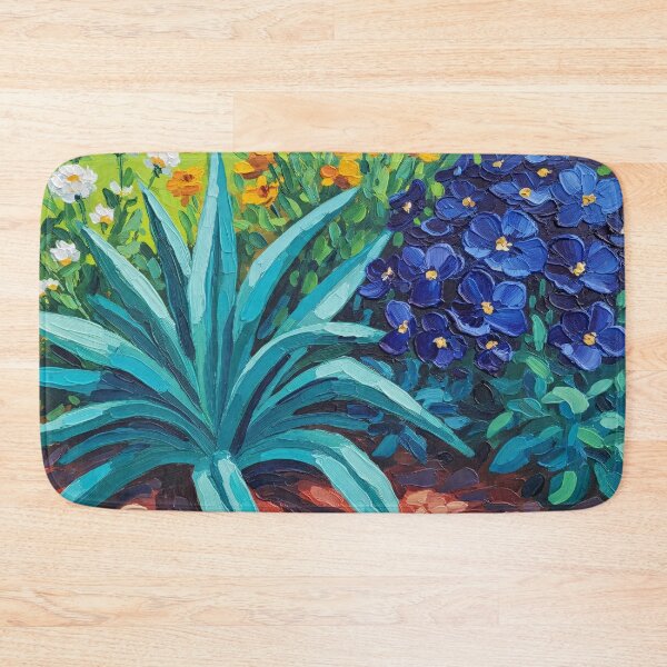 Item preview, Vibrant Agave Garden Oil Painting designed and sold by PixorStudio.
