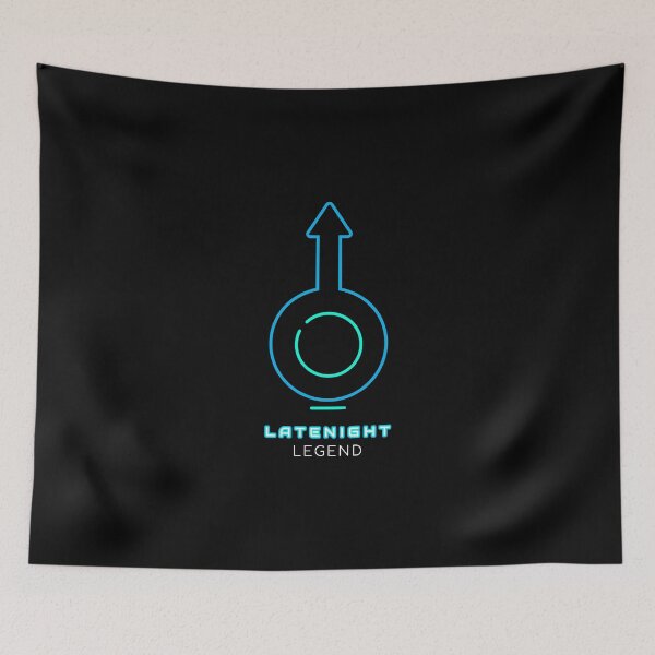 Item preview, Late Night Legend Male Sign Neon Sign  designed and sold by GraTEEtude.