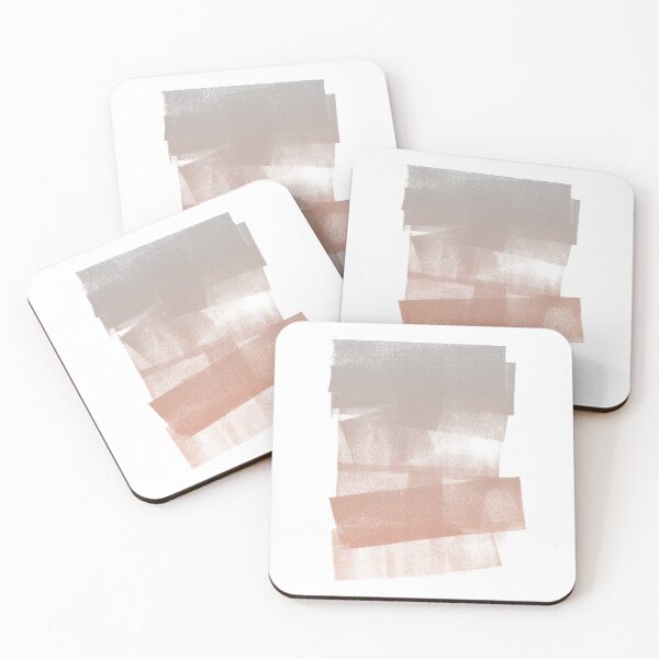 Item preview, Swatch Sample Textured Monoprint - Fog to Coral Gradient designed and sold by Irene Estelle.