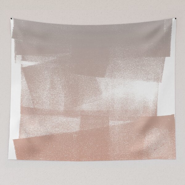 Item preview, Swatch Sample Textured Monoprint - Fog to Coral Gradient designed and sold by Irene Estelle.