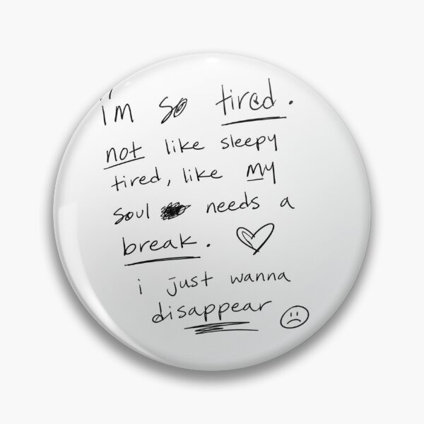 Item preview, Messy Handwritten Tired Quote Shirt, Emotional Typography Aesthetic, Raw Mood Doodle Text Design designed and sold by Sanika arts .