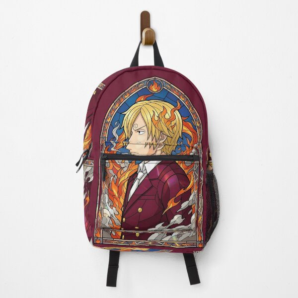 Item preview, Sanji Vinsmoke One Piece Stained Glass Flame Portrait designed and sold by mildaclairmo.