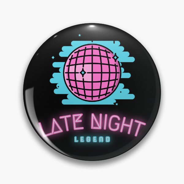 Item preview, Late Night Legend Disco Ball - Underdog Quirky Witty Funny Cool Minimalist Typography designed and sold by GraTEEtude.