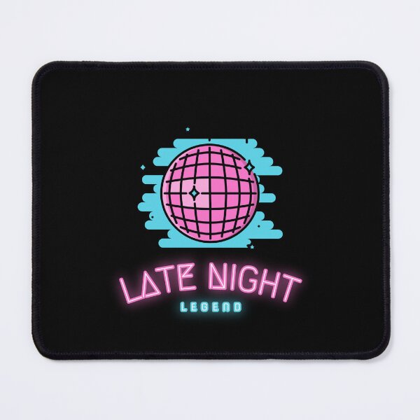 Item preview, Late Night Legend Disco Ball - Underdog Quirky Witty Funny Cool Minimalist Typography designed and sold by GraTEEtude.
