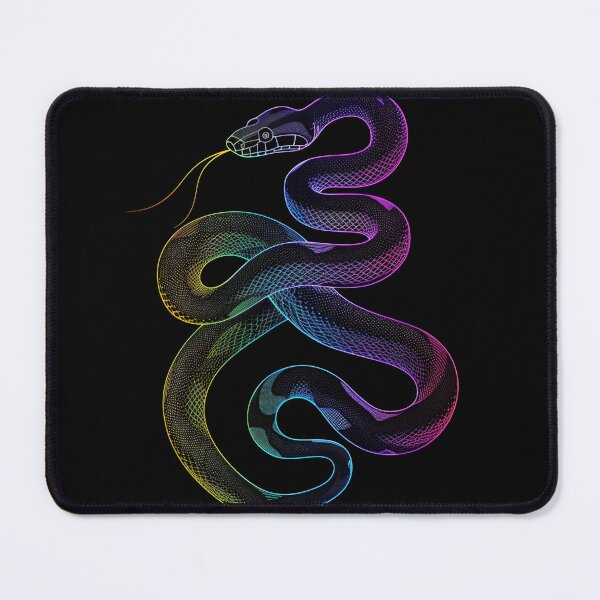 Item preview, Neon Snake | Rainbow Glow | Trippy Aesthetic Sticker designed and sold by Korvus Wear.