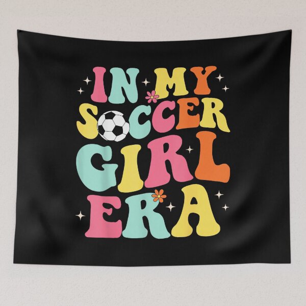 Item preview, In My Soccer Girl Era Retro Groovy Soccer Girl designed and sold by HazelWCagle.