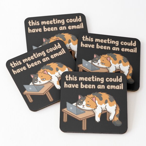 Item preview, Laptop Cat This Meeting Could Have Been An Email designed and sold by Gkinoki.