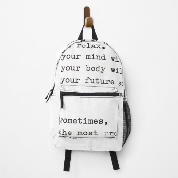 Item preview, Vintage Typewriter Quote Print – Sometimes the Most Productive Thing Is Relax Wall Art, Minimalist Motivational Typography Poster designed and sold by Sanika arts .