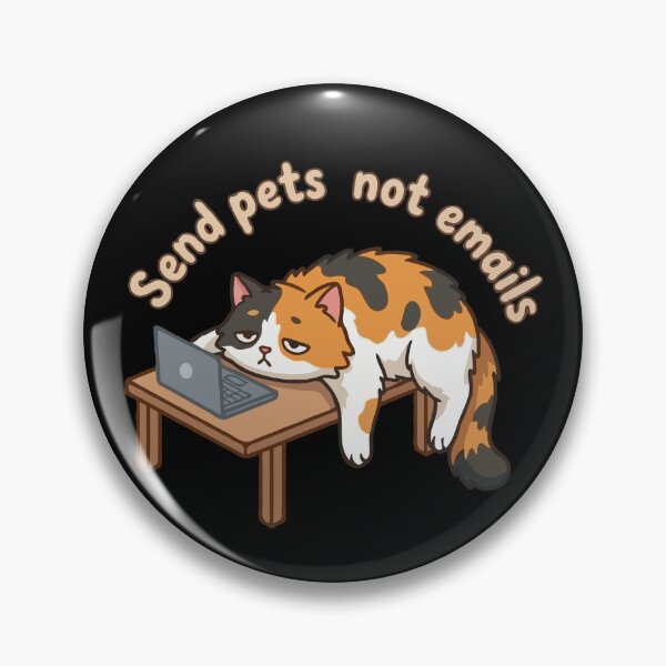 Item preview, Laptop Cat Send Pets Not Emails designed and sold by Gkinoki.