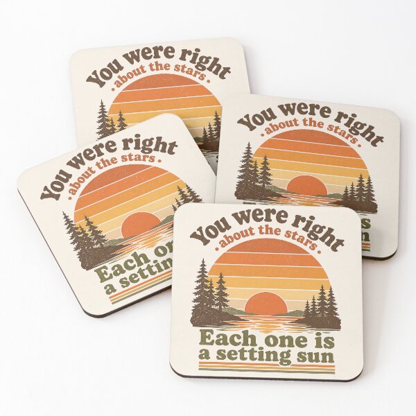 Item preview, You Were Right About the Stars – Wilco, Jesus Etc., Retro 70s Sunset Stripes Vintage Camp Quote T-Shirt designed and sold by DiamondSkyShirt.
