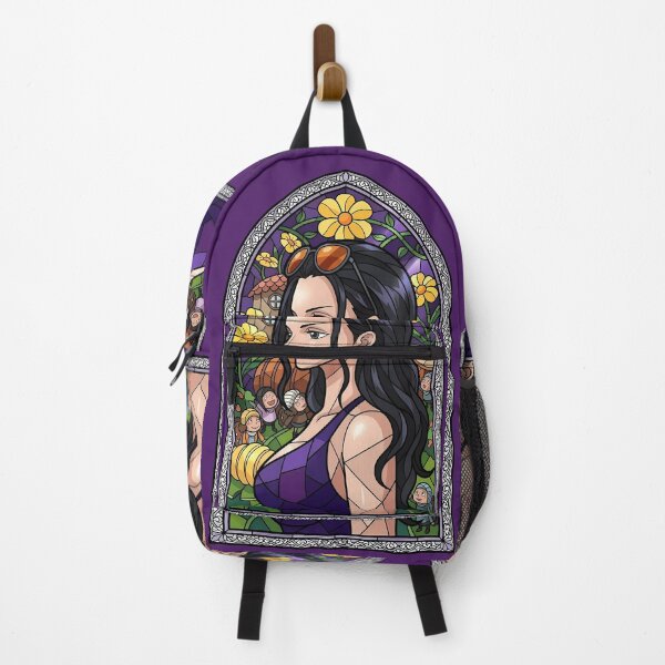 Item preview, Nico Robin One Piece Stained Glass Floral Village Portrait designed and sold by mildaclairmo.