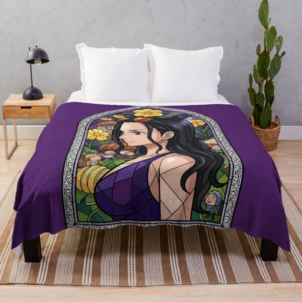 Item preview, Nico Robin One Piece Stained Glass Floral Village Portrait designed and sold by mildaclairmo.