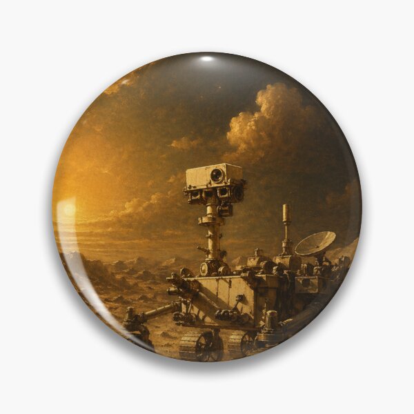 Item preview, Renaissance Moon Rover – Vintage Space Art with Dramatic Chiaroscuro Lighting designed and sold by BlairWynne.
