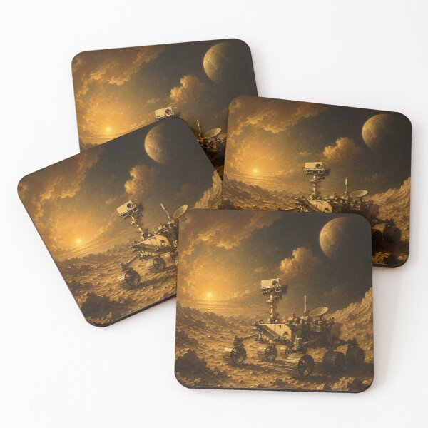 Item preview, Renaissance Moon Rover – Vintage Space Art with Dramatic Chiaroscuro Lighting designed and sold by BlairWynne.
