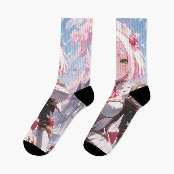 Item preview, Noelle Genshin Impact Knight Maid Cherry Blossoms Pastel Sunshine designed and sold by TanglenRabbit.