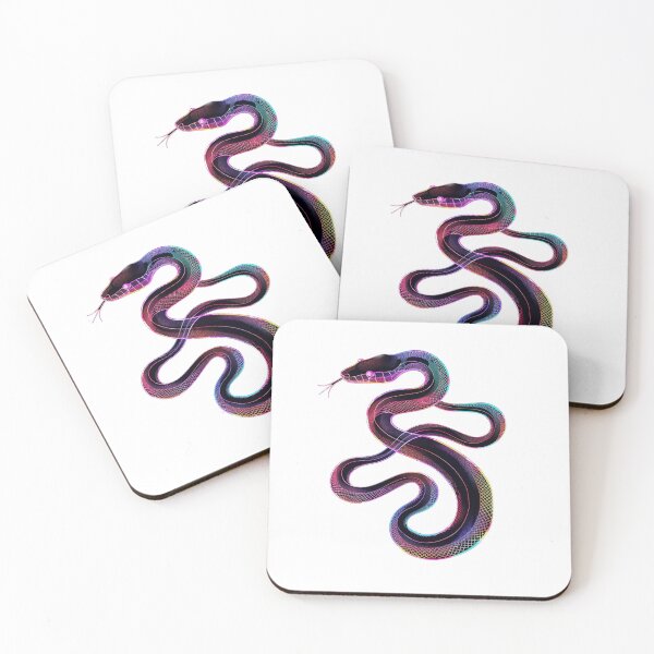 Item preview, Neon Snake Art | Psychedelic Glow | Futuristic Animal Design designed and sold by Korvus Wear.