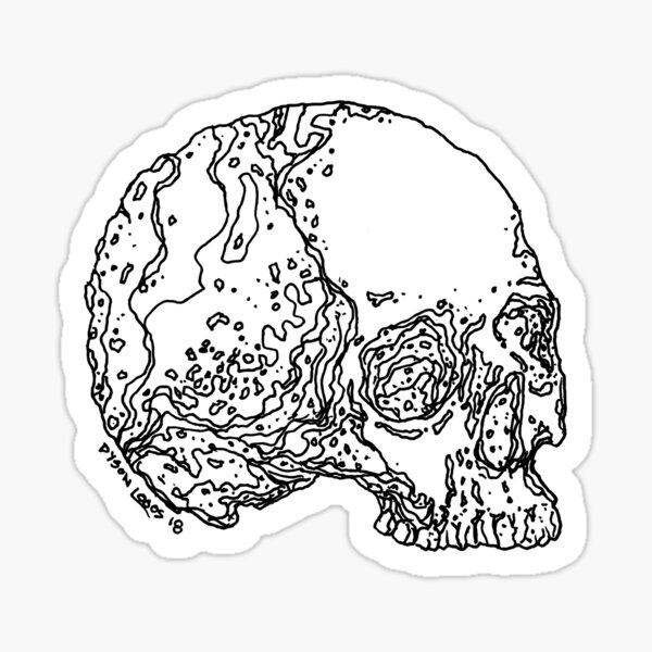 Skull Variations #4 Sticker