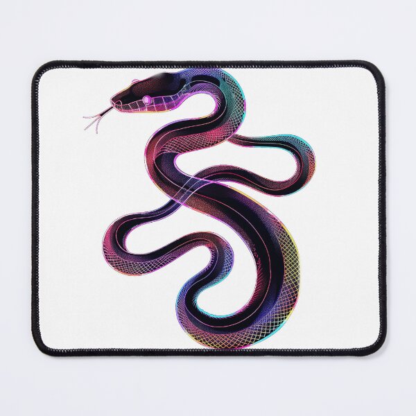 Item preview, Neon Snake Art | Psychedelic Glow | Futuristic Animal Design designed and sold by Korvus Wear.