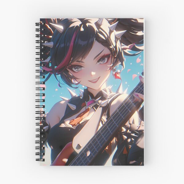 Aperçu de l'œuvre Xinyan Genshin Impact Rock Star Sakura Spotlight créée et vendue par TanglenRabbit.