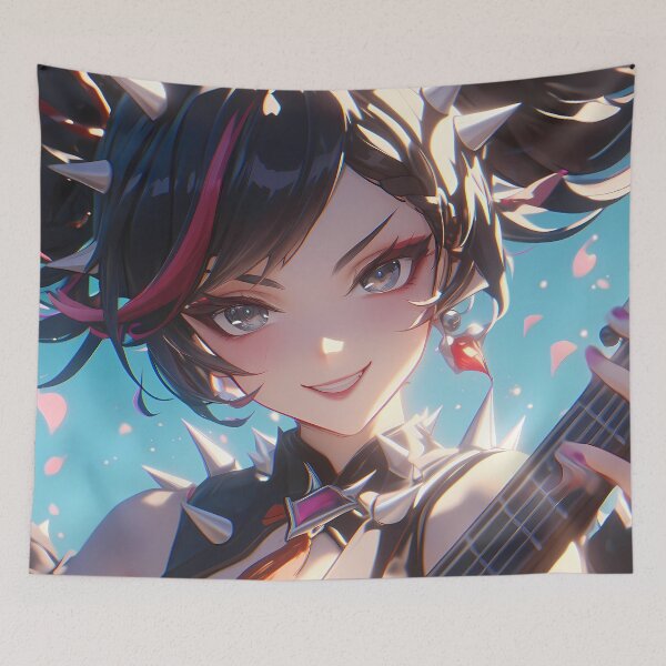 Item preview, Xinyan Genshin Impact Rock Star Sakura Spotlight designed and sold by TanglenRabbit.