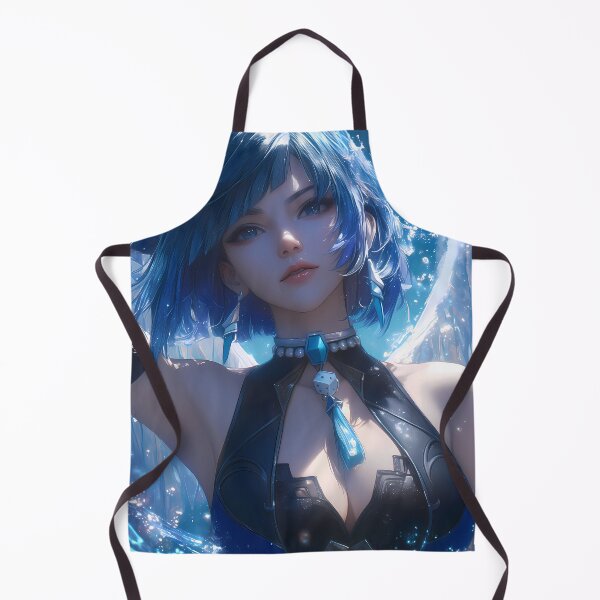 Item preview, Yelan Genshin Impact Blue Hair Water Sparkle Cool Night Glam designed and sold by TanglenRabbit.
