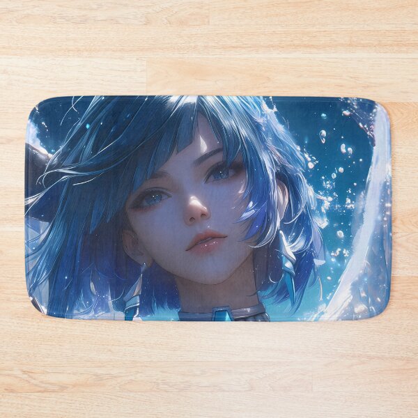 Item preview, Yelan Genshin Impact Blue Hair Water Sparkle Cool Night Glam designed and sold by TanglenRabbit.