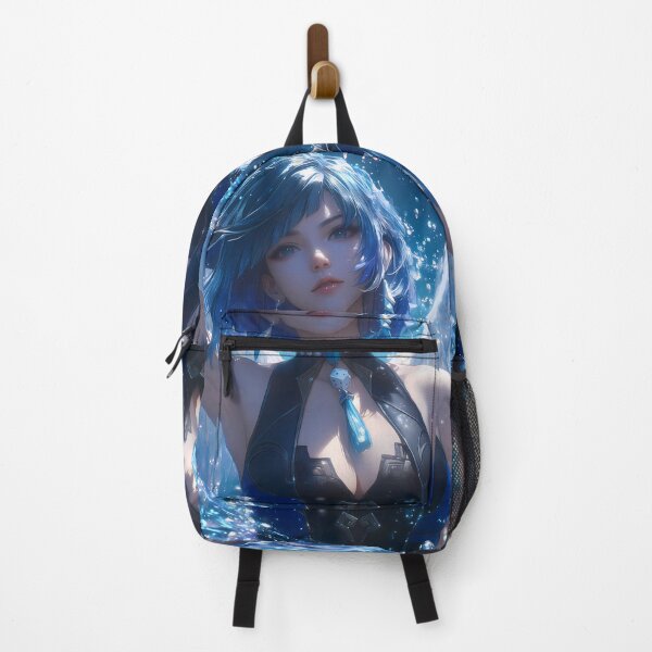 Item preview, Yelan Genshin Impact Blue Hair Water Sparkle Cool Night Glam designed and sold by TanglenRabbit.