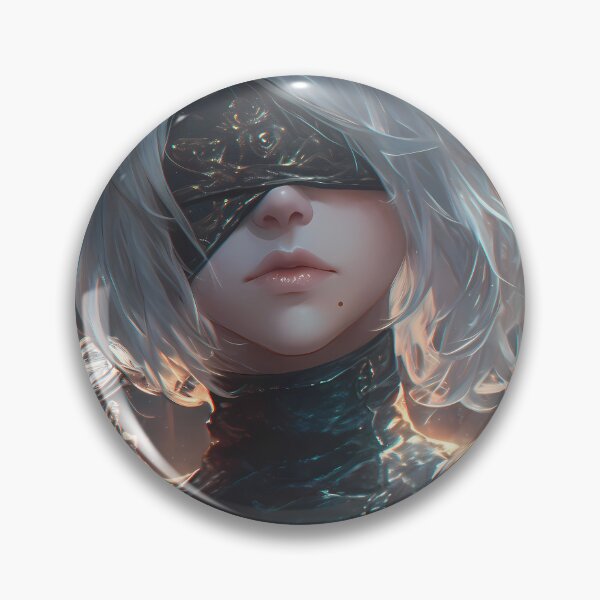 Item preview, 2B Nier Automata Silver Hair Blindfold Gothic Mood Android designed and sold by TanglenRabbit.
