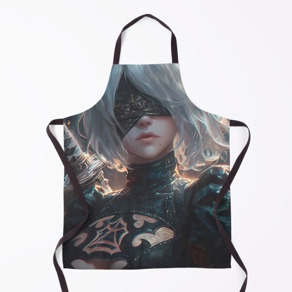 Item preview, 2B Nier Automata Silver Hair Blindfold Gothic Mood Android designed and sold by TanglenRabbit.