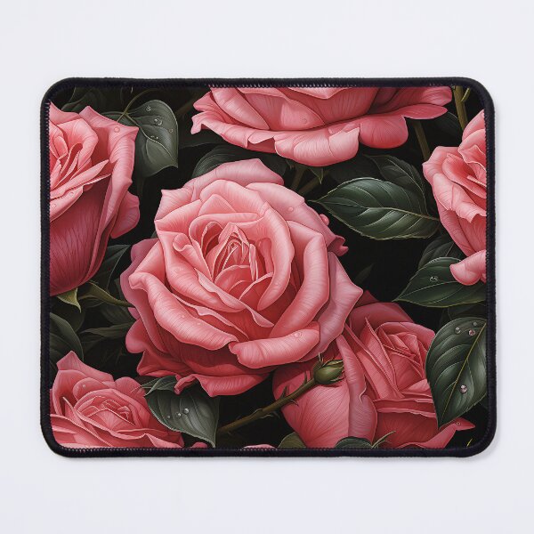 Item preview, Pink roses seamless pattern designed and sold by Leylita Design.