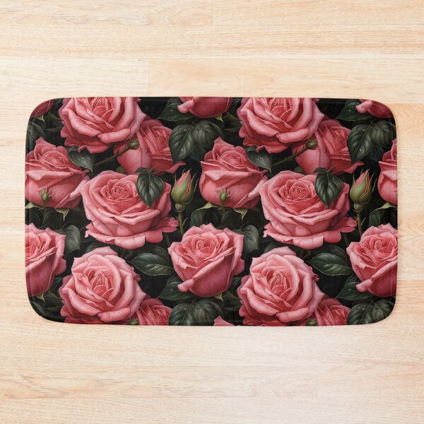 Item preview, Pink roses seamless pattern designed and sold by Leylita Design.