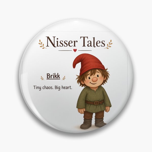 Item preview, Brikk the Nisse – Tiny Chaos Big Heart designed and sold by Nisser Tales.