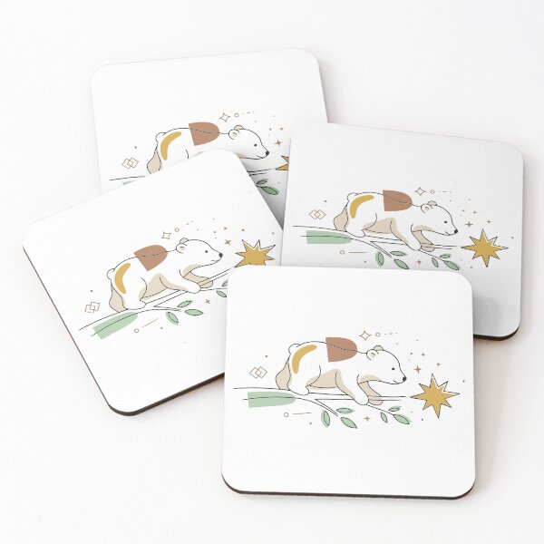 Item preview, Mystical Celestial Polar Bear Botanical Art designed and sold by BestChoiceService.