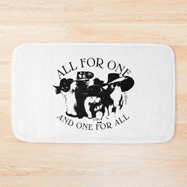 Item preview, ALL FOR ONE THREE MUSKETEERS DUMAS CATS designed and sold by Madjack Tees Kiwi SuperStore.