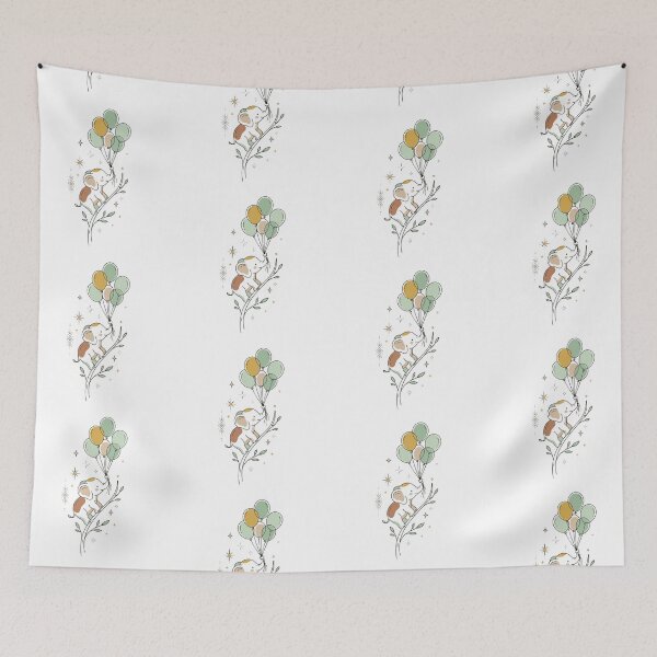 Item preview, Mystical Celestial Elephant with Balloons Art designed and sold by BestChoiceService.