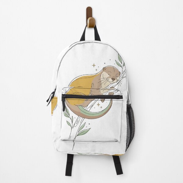 Item preview, Mystical Celestial Sleeping Otter Botanical Art designed and sold by BestChoiceService.