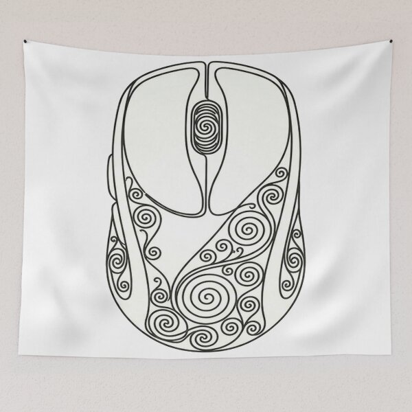 Item preview, Minimal Line Art-Mouse designed and sold by DinsignStudio.