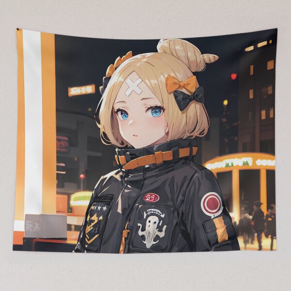 Item preview, Foreigner Abigail Williams Fate Grand Order Anime Girl Urban Night Glow designed and sold by 108Recordings.