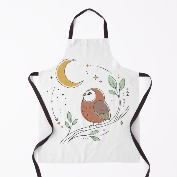 Item preview, Mystical Celestial Owl and Crescent Moon Art designed and sold by BestChoiceService.