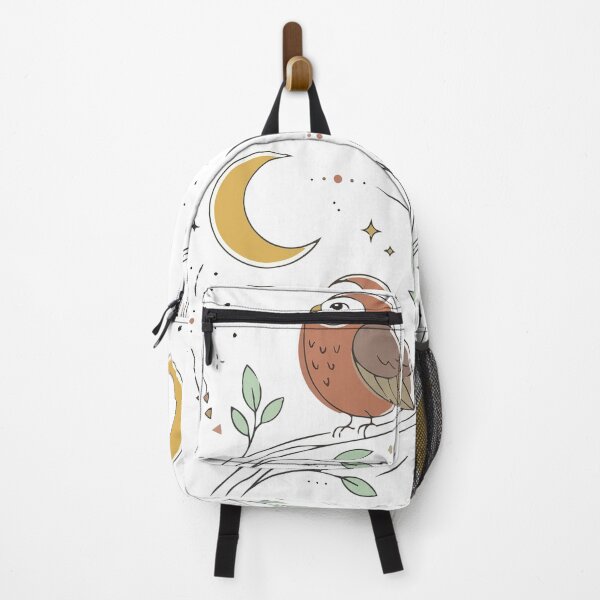 Item preview, Mystical Celestial Owl and Crescent Moon Art designed and sold by BestChoiceService.