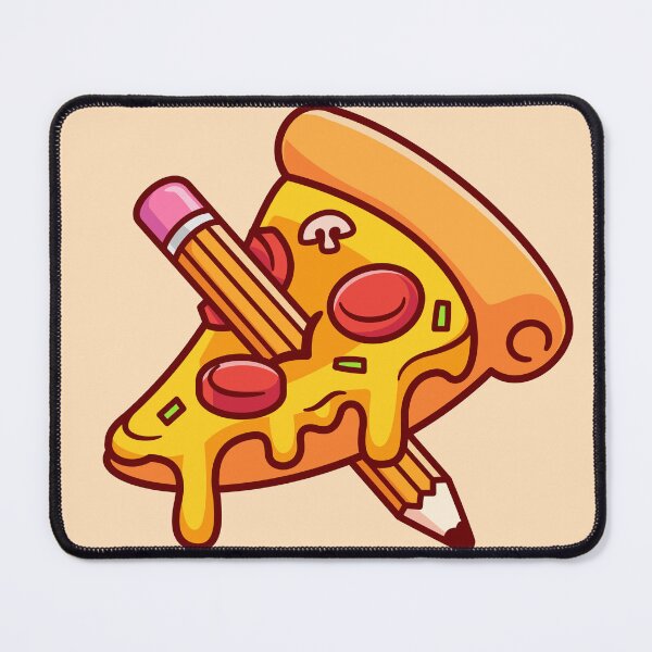 Item preview, pizza-pencil-cartoon-vector-icon-illustration-food-object-icon-isolated-flat-vector designed and sold by hjian8219.