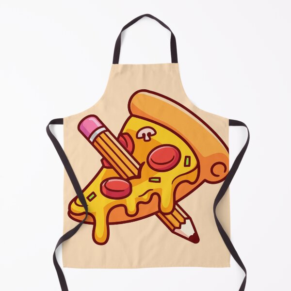 Item preview, pizza-pencil-cartoon-vector-icon-illustration-food-object-icon-isolated-flat-vector designed and sold by hjian8219.