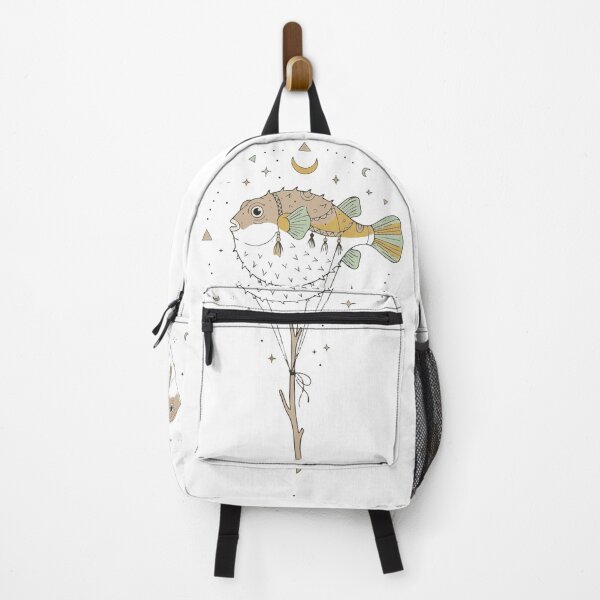 Item preview, Mystical Celestial Pufferfish Balloon Botanical Art designed and sold by BestChoiceService.