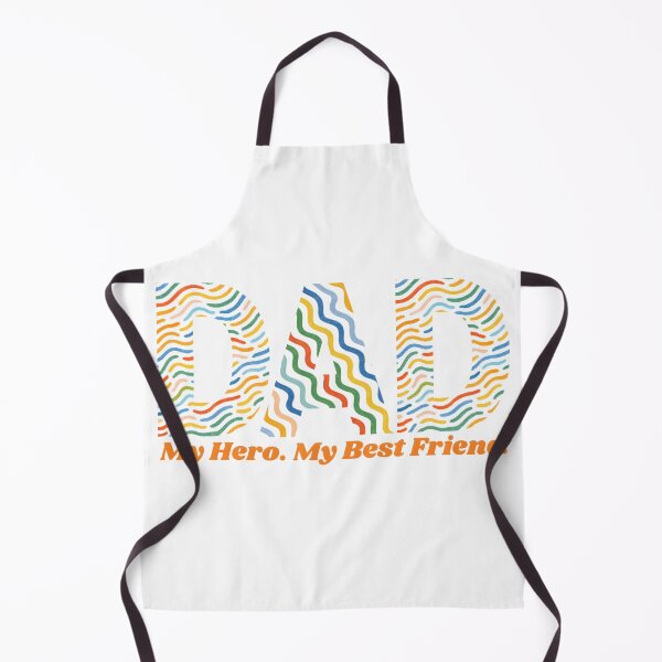 Item preview, "Dad: My Hero, My Best Friend" Vibrant Wavy Pattern Typography designed and sold by VibranPalette.